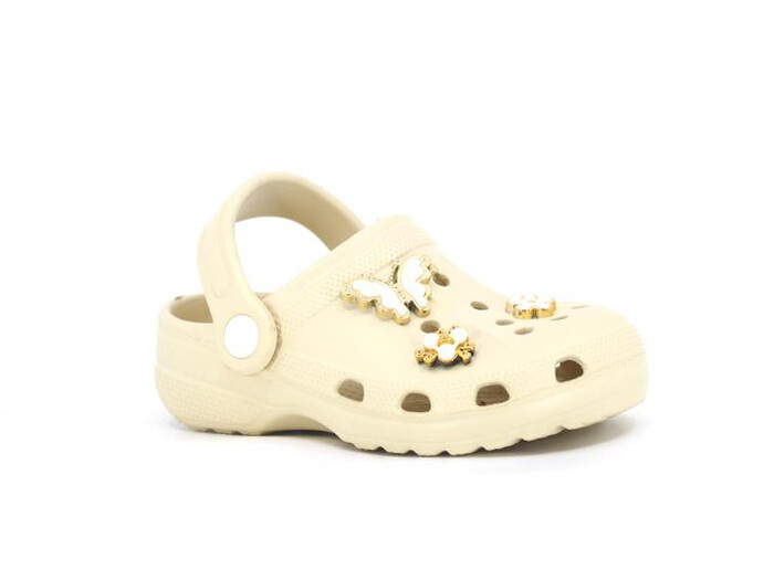 Apella Filet E300-3 Eva Üç Etiketli Cross Terlik Taşlı Bej - 1