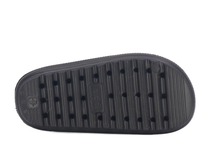 Apella Filet E300-5 Havlu Patik-Filet Üç Emojili Lux Eva Terlik Taşlı Siyah - 3