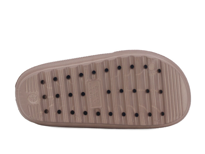 Apella Filet E300-5 Havlu Patik-Filet Üç Emojili Lux Eva Terlik Taşlı Vizon - 3