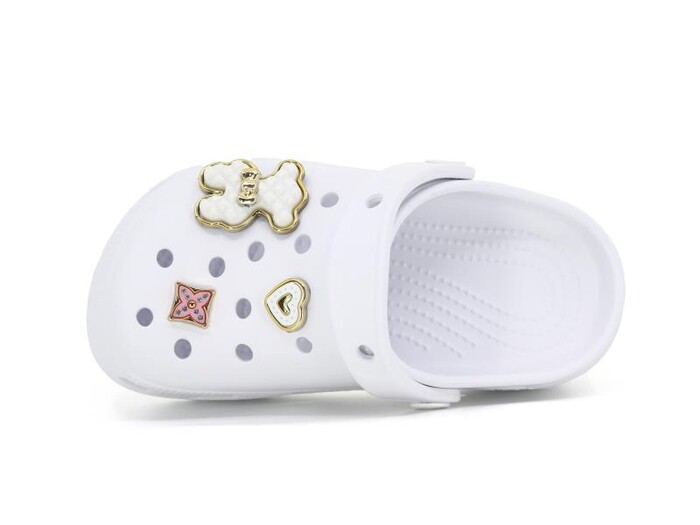 Apella Filet E300-6 Fiesta Taşlı Eva Cross Terlik Beyaz - Apella (1)
