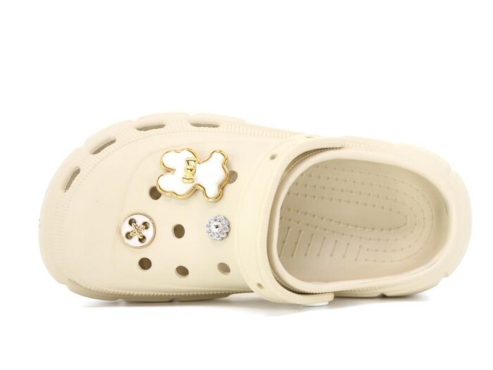 Apella Filet E300-7 Samba Taşlı Eva Cross Terlik Bej - Apella (1)