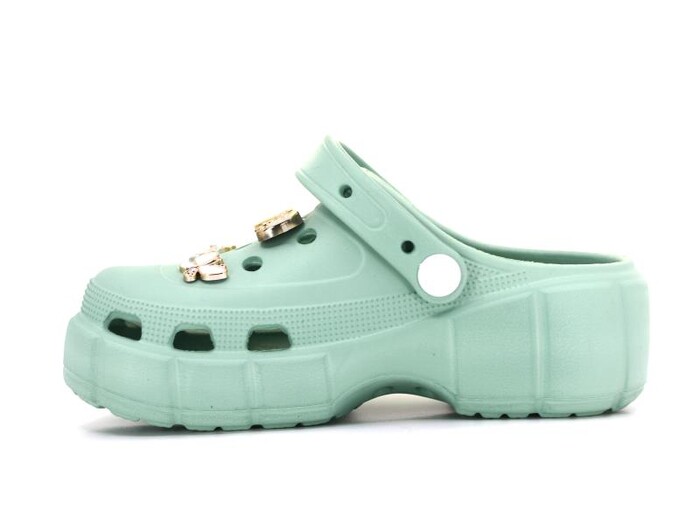 Apella Filet E300-7 Samba Taşlı Eva Cross Terlik Çağla Yeşili - 3