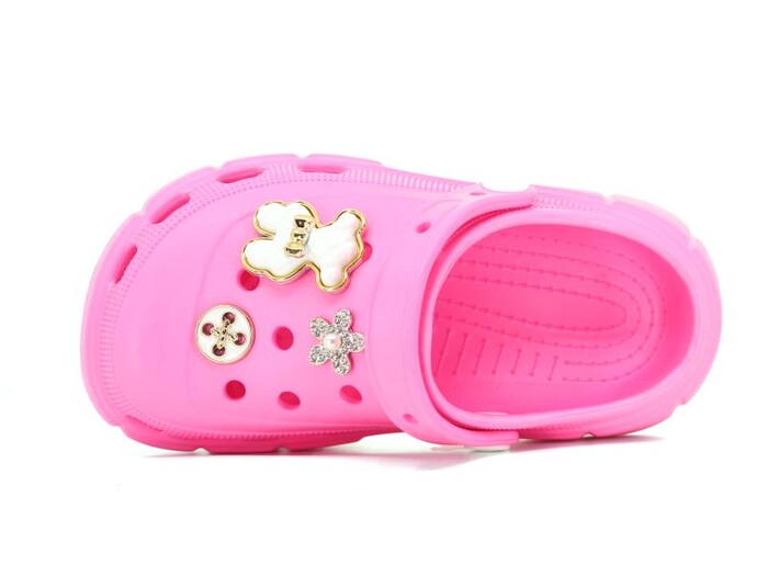 Apella Filet E300-7 Samba Taşlı Eva Cross Terlik Fuşya - Apella (1)