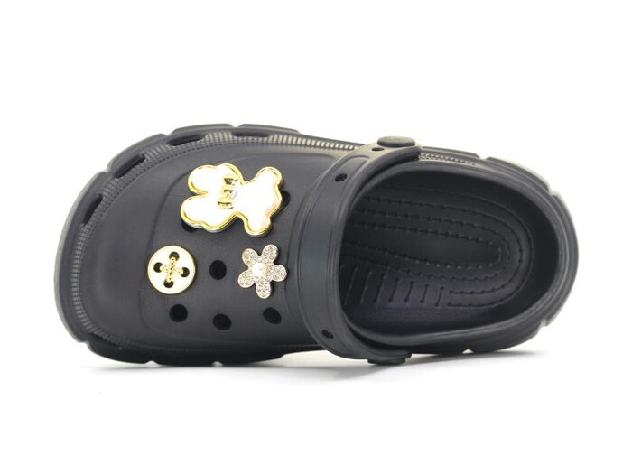 Apella Filet E300-7 Samba Taşlı Eva Cross Terlik Siyah - 2