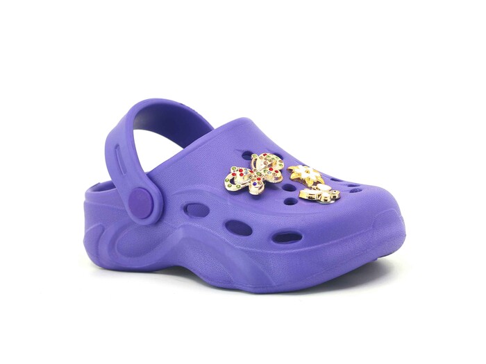 Apella Filet E300-9 Salsa Taşlı Eva Cross Terlik Mor - 1