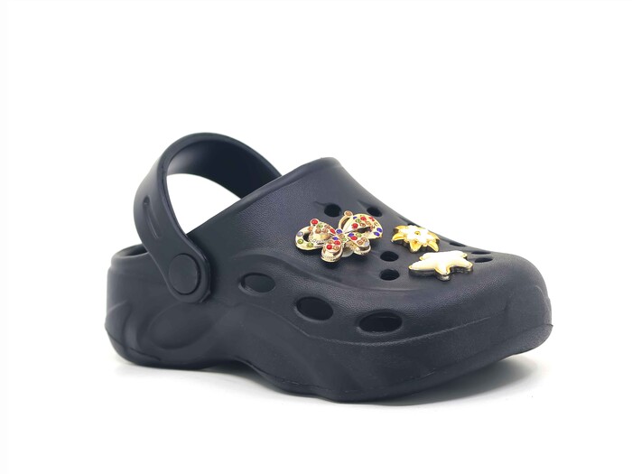 Apella Filet E300-9 Salsa Taşlı Eva Cross Terlik Siyah - 1