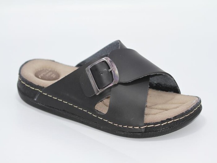 Apella Garson 855-3 Lord Kutulu Günlük Terlik Siyah - Apella