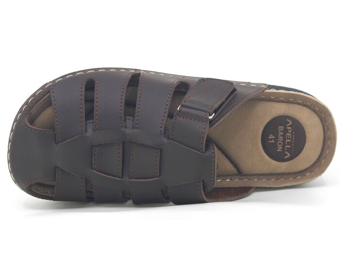 Apella Merdane 954-2 Baron Kapalı Kutulu Günlük Terlik Kahve - Apella (1)