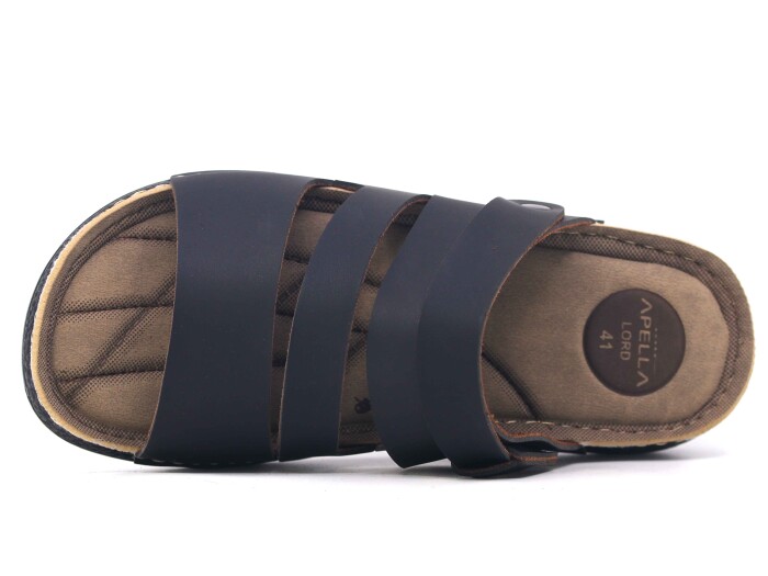 Apella Merdane 955-5 Lord Kutulu Döngülü Terlik Siyah - Apella (1)