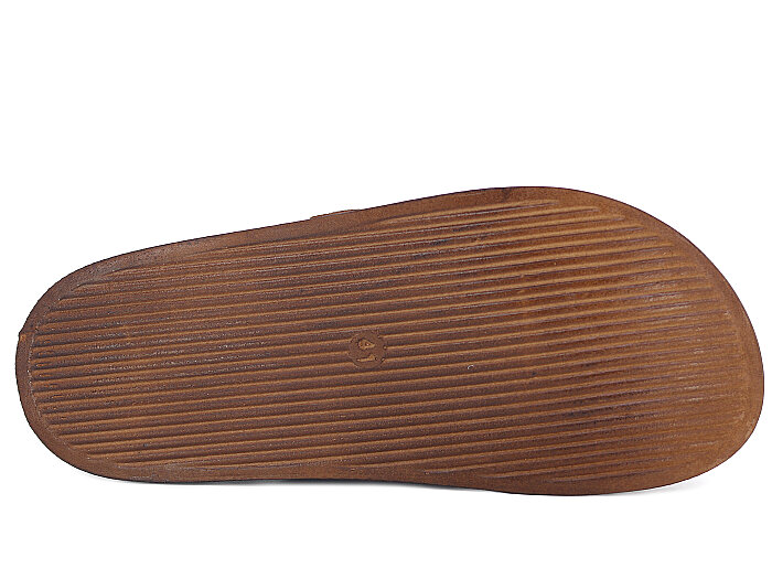 Apella Merdane 960-2 Troya Çift Bant Cırtlı Kutulu Günlük Terlik Kahve - 3