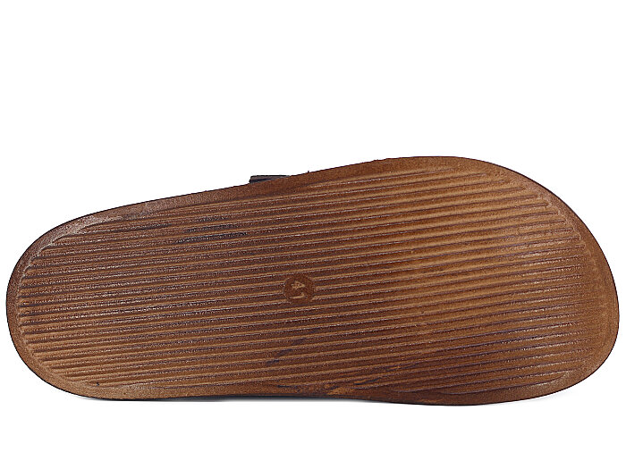 Apella Merdane 960-2 Troya Çift Bant Cırtlı Kutulu Günlük Terlik Koyu Kahve - 3