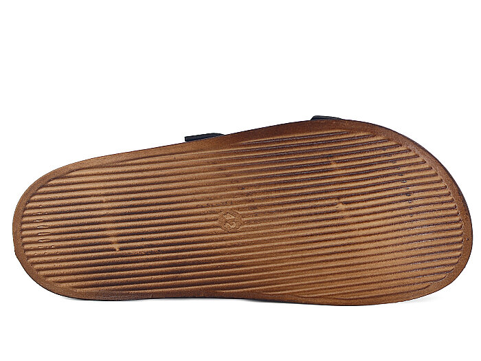 Apella Merdane 960-2 Troya Çift Bant Cırtlı Kutulu Günlük Terlik Siyah - 3