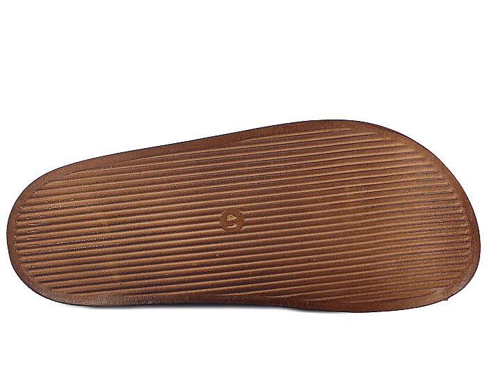 Apella Merdane 960-5 Troya Tek Toka Çapraz Kutulu Günlük Terlik Koyu Kahve - 3