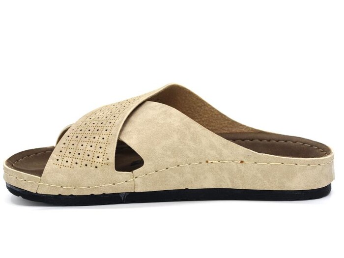 Apella Merdane 971-10 Lidya Poşetli Günlük Terlik Bej - Apella (1)