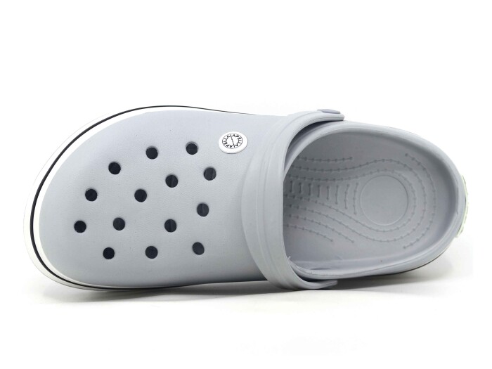 Apella Merdane E900-2 Eva Sargılı Cross Terlik Buz Gri - Beyaz Siyah Sargı - 2