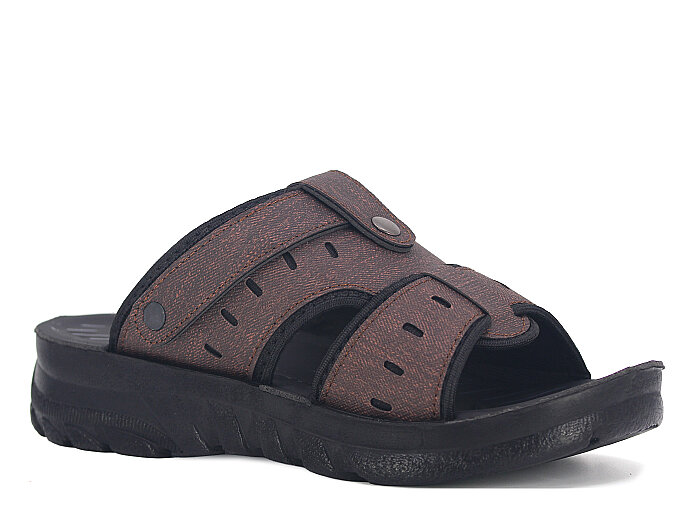 Apella Merdane Maxwell-919-10 Kemerli Günlük Terlik Kahve - 1