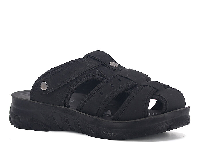 Apella Merdane Maxwell-919-54 Kapalı Günlük Terlik Siyah - Apella