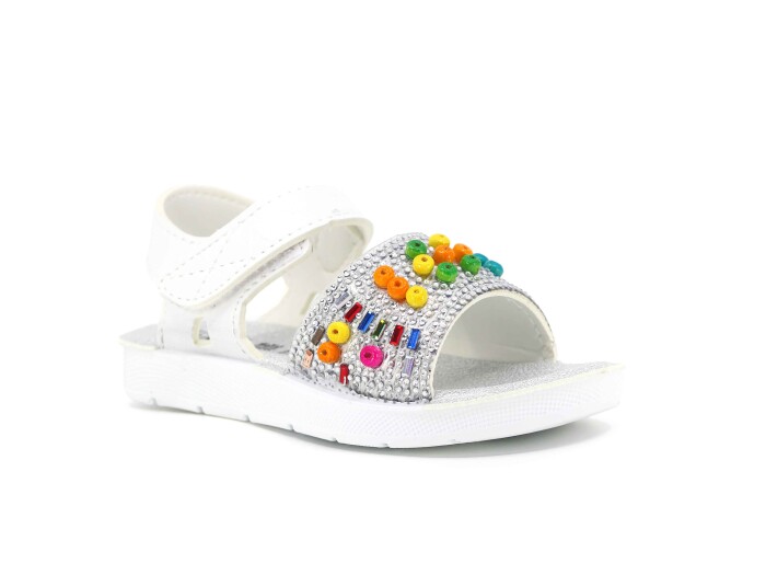 Apella Patik 223-37 Popit Sandalet Beyaz - 1