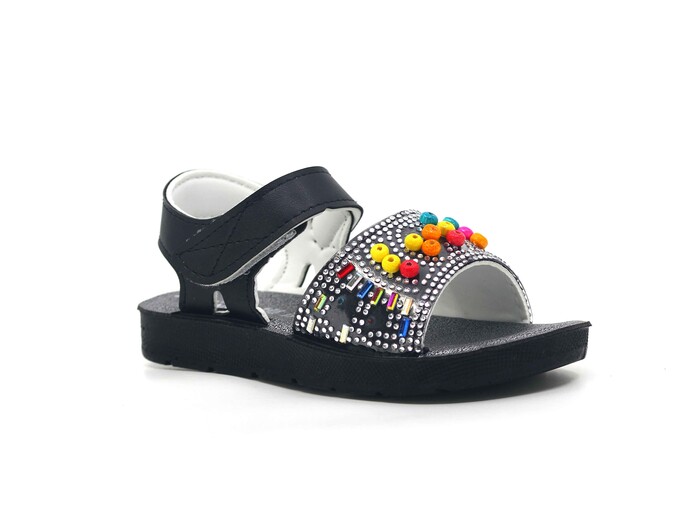 Apella Patik 223-37 Popit Sandalet Siyah - 1