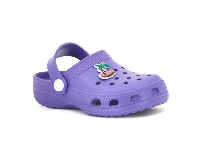 Apella Patik E200-2 Eva Tek Etiketli Cross Terlik Mor - Apella