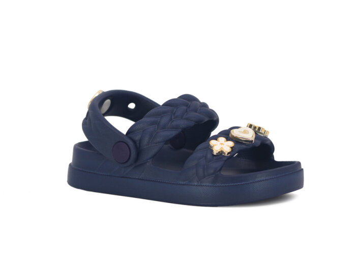 Apella Patik E200-22 Karmen Lux Eva Terlik Taşlı Lacivert - 1