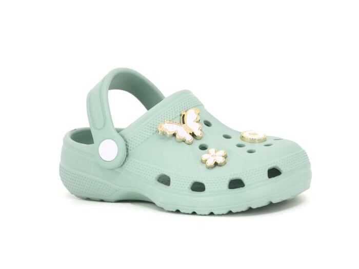 Apella Patik E200-3 Eva Üç Etiketli Cross Terlik Taşlı Çağla Yeşili - 1