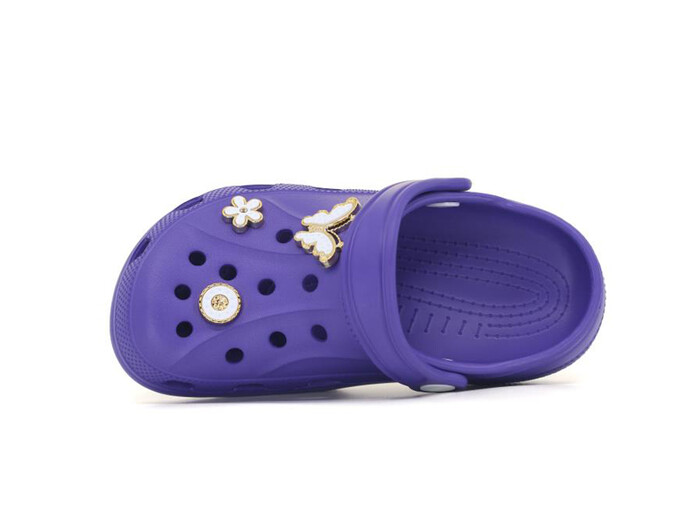 Apella Patik E200-3 Eva Üç Etiketli Cross Terlik Taşlı Mor - Apella (1)