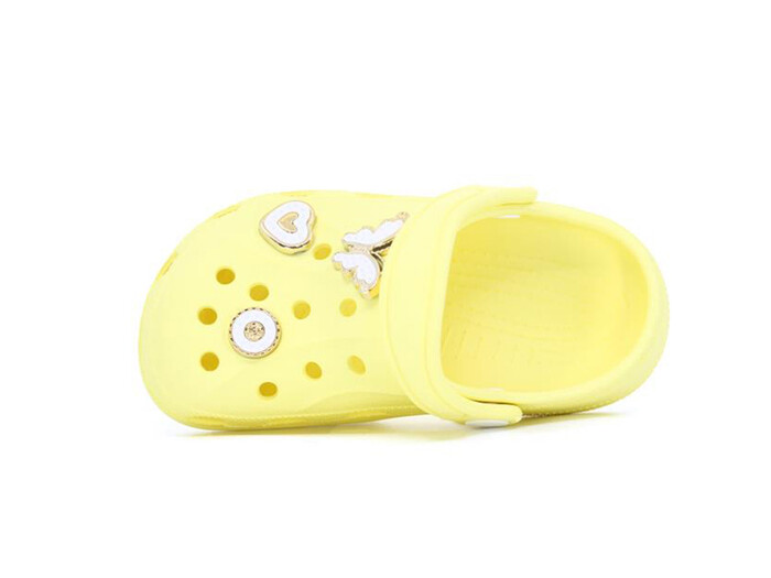 Apella Patik E200-3 Eva Üç Etiketli Cross Terlik Taşlı Soft Sarı - Apella (1)