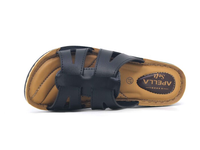 Apella Zenne 400-30 Soft Enj. Kutulu Günlük Terlik Siyah - Apella (1)