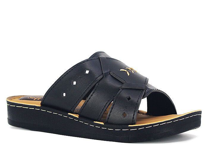 Apella Zenne 400-40 Soft Enj. Kutulu Günlük Terlik Siyah - 1