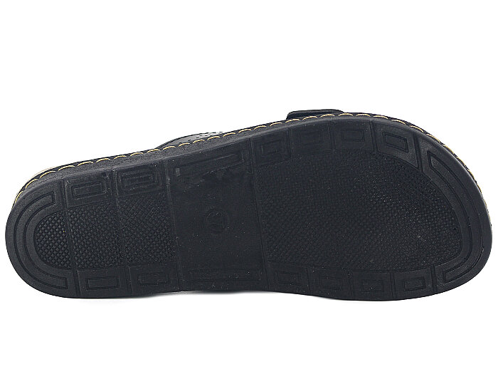 Apella Zenne 400-5 Soft Tek Toka Enj. Kutulu Günlük Terlik Siyah Rugan - 3