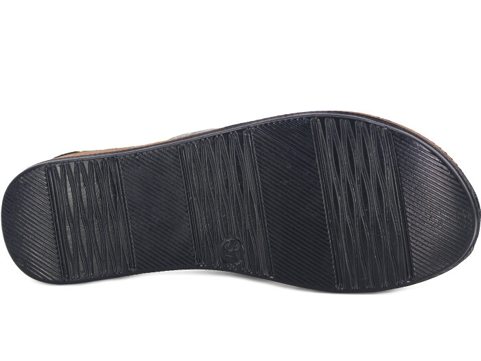 Apella Zenne 401-2 Alya Çapraz Topuklu Kutulu Günlük Terlik Füme - 3