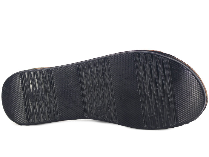 Apella Zenne 401-3 Alya Kutulu Günlük Terlik Siyah Kumlu - 3