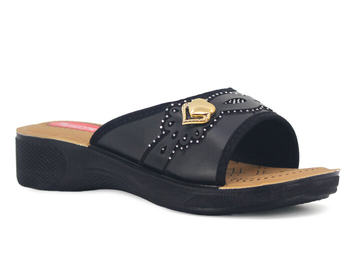 Akım Zenne 408-21 Hasır Günlük Terlik Siyah - Akım