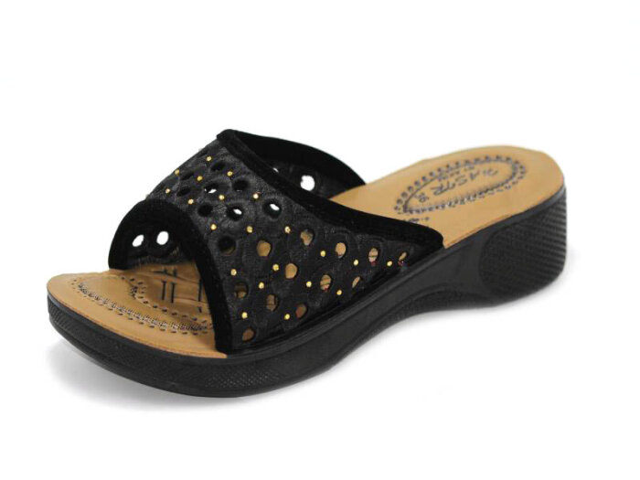 Akım Zenne 408-32 Hasır Günlük Terlik Siyah - Akım (1)