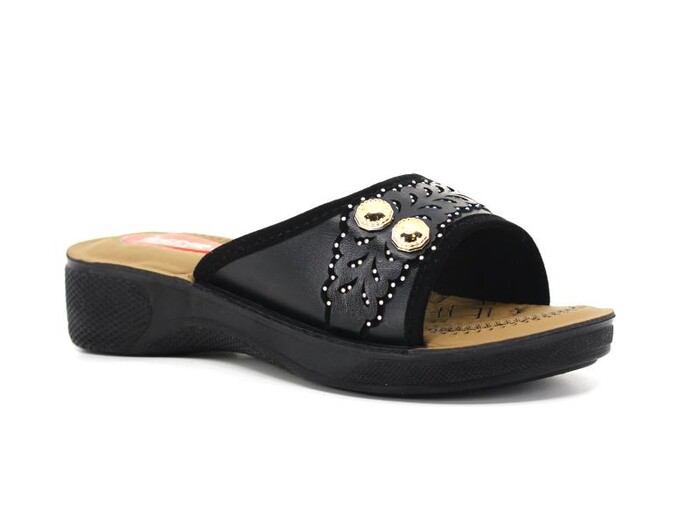 Akım Zenne 408-6 Hasır Günlük Terlik Siyah - 5