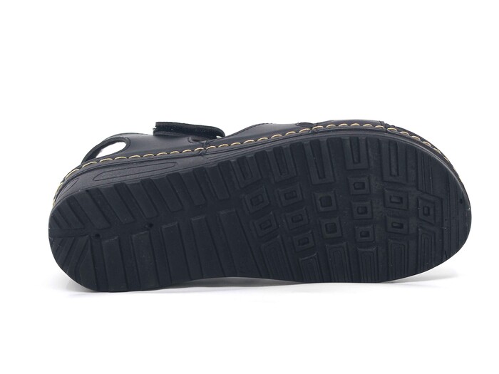 Apella Zenne 451-52 Yıldız Cırtlı Monta Kutulu Sandalet Siyah - 3