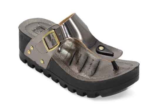 Apella Zenne 452-7 Clara Kutulu Parmak Arası Terlik Füme - Apella