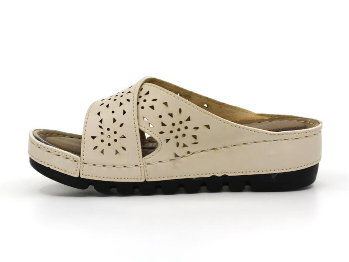 Apella Zenne 456-10 Sultan Kutulu Günlük Terlik Bej - Apella (1)