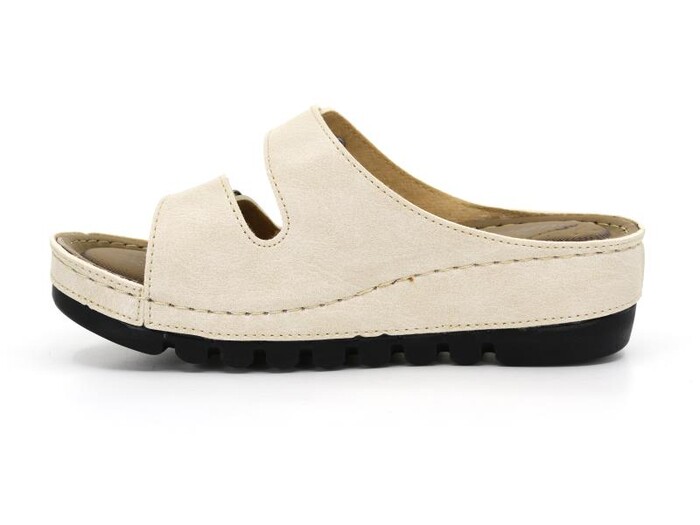 Apella Zenne 456-15 Sultan Çift Toka Kutulu Günlük Terlik Bej - 2