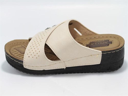 Apella Zenne 456-21 Sultan Kutulu Günlük Terlik Bej - 2