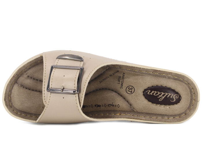 Apella Zenne 456-5 Sultan Kutulu Günlük Terlik Bej - 2