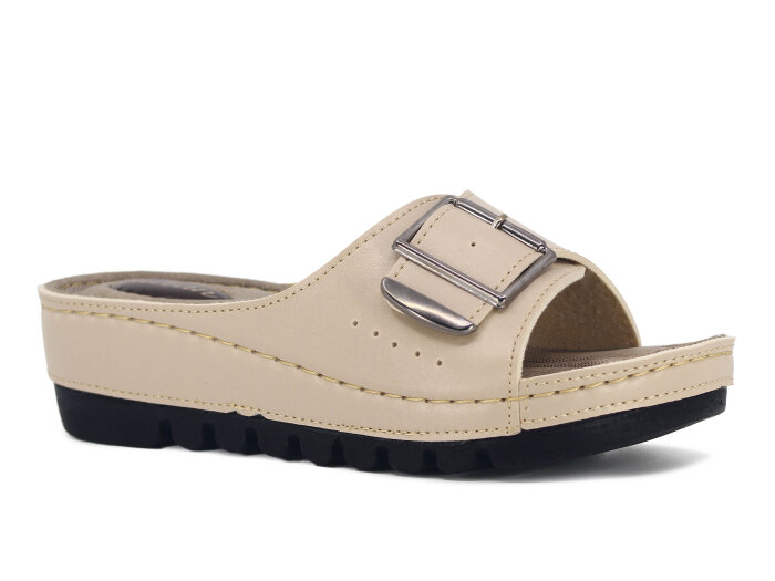 Apella Zenne 456-5 Sultan Kutulu Günlük Terlik Bej 