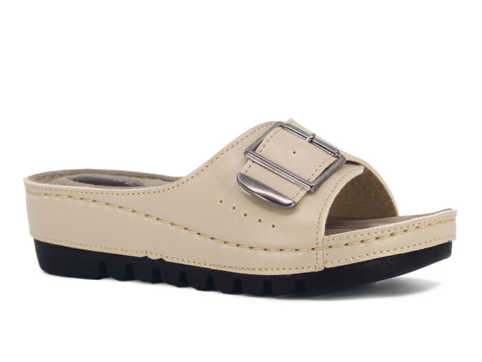 Apella Zenne 456-5 Sultan Kutulu Günlük Terlik Bej - 1