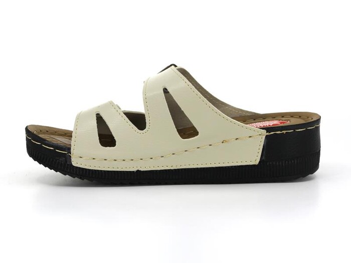 Apella Zenne 459-15 Sümbül Kutulu Günlük Terlik Bej - Apella (1)