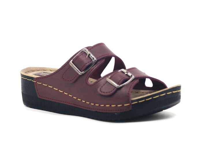 Apella Zenne 459-15 Sümbül Kutulu Günlük Terlik Bordo - 1