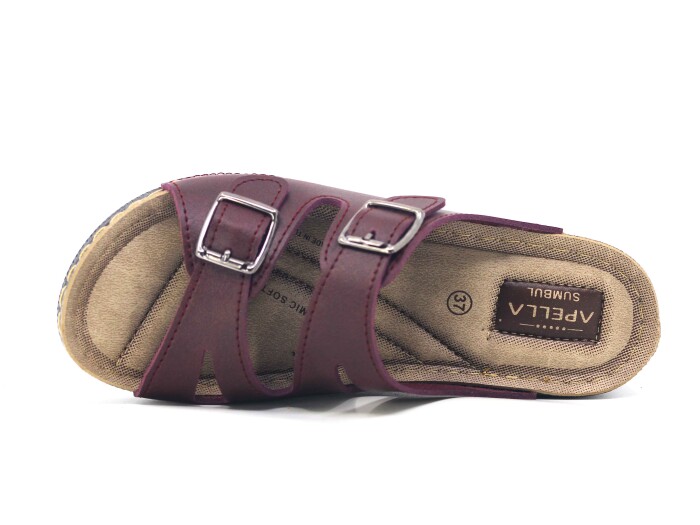 Apella Zenne 459-15 Sümbül Kutulu Günlük Terlik Bordo - 2