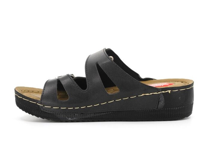 Apella Zenne 459-15 Sümbül Kutulu Günlük Terlik Siyah - Apella (1)