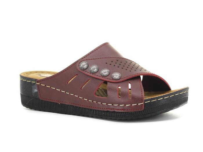 Apella Zenne 459-21 Sümbül Kutulu Günlük Terlik Bordo - 4