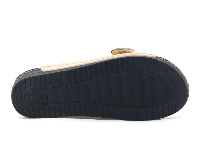 Apella Zenne 459-5 Sümbül Tek Toka Kutulu Günlük Terlik Bej - 3